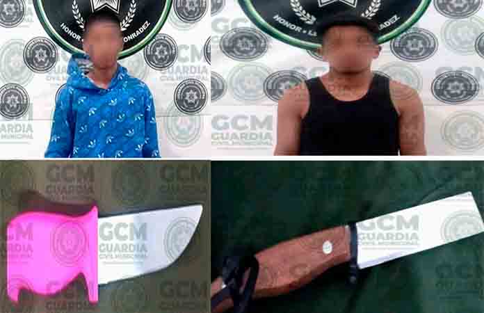 Por traer cuchillos, encierran a vándalos