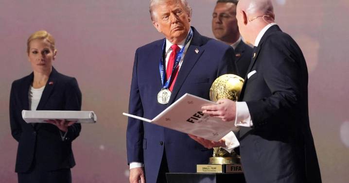 Donald Trump awarded Fifa Peace Prize at World Cup 2026 draw