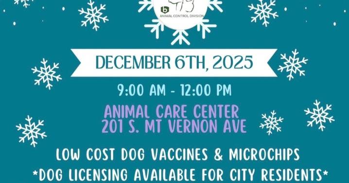 City of Bakersfield to host low-cost pet vaccination clinic