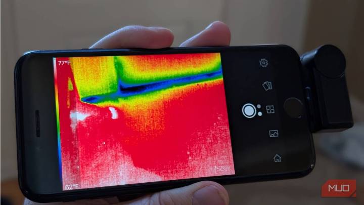 I used a thermal camera on my phone and found out why my bills were so high