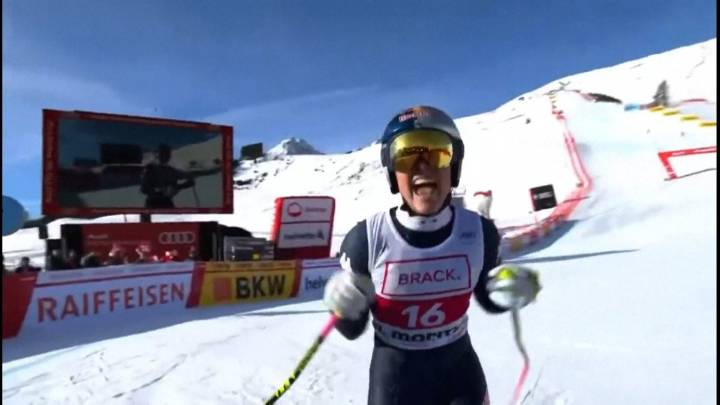 Watch Lindsey Vonn win her downhill race at St. Moritz