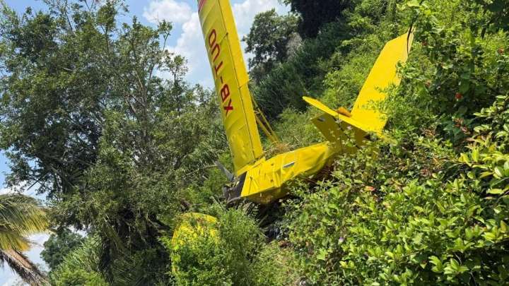 Se estrella avioneta en Veracruz, hay dos lesionados