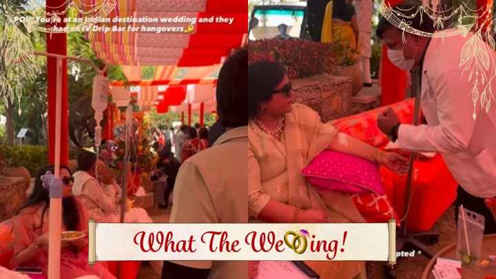 ‘Don’t tell me this is an actual thing’: Move over matcha bars and yoga sessions—IV drip stations are the new wedding trend stealing the spotlight