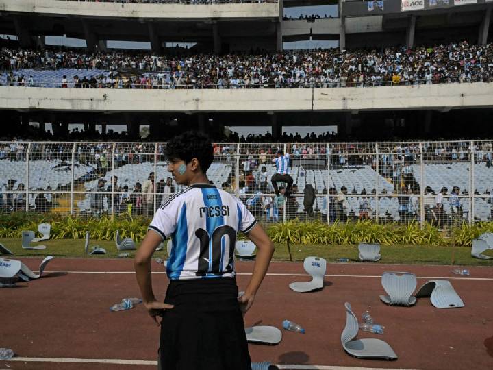 ¡Fue un caos! Visita de Messi a India se salió de control