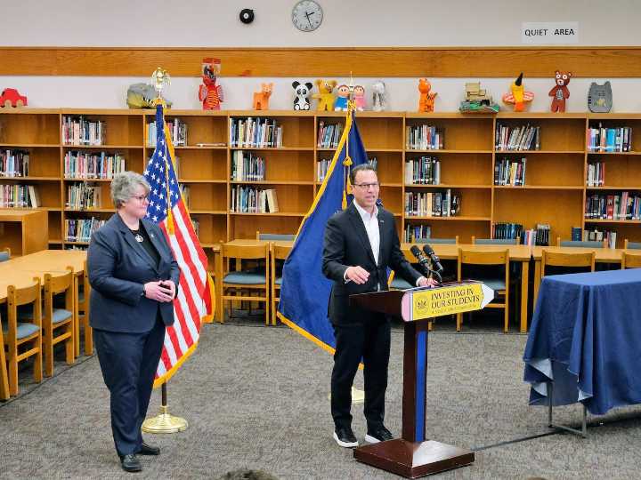 Shapiro visits Susquehanna Township to highlight education funding boost