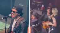 Bruno Mars Performs 'Smells like Teen Spirit' With Slash, Duff McKagan, Chad Smith