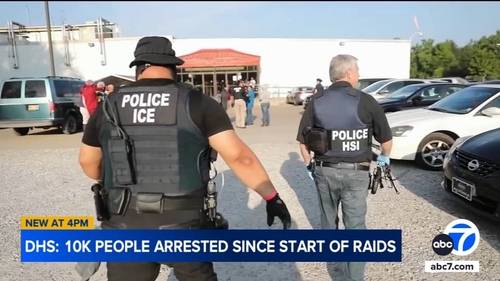 DHS claims 10,000 people arrested in Los Angeles since immigration raids began