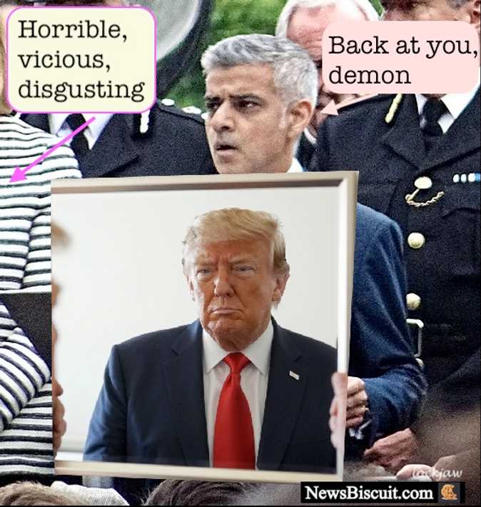 Sadiq Khan holds up a mirror to cognitive dissonant Trump