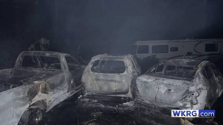 Complex vehicle fire in Citronelle requires joint rescue effort