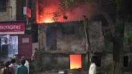 Bhiwandi Tragedy: Major Fire Erupts In Dilapidated Building Near Lahoti Compound; Scrap Material Destroyed, No Injuries Reported