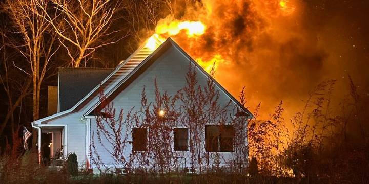 Firefighters battle overnight fire in Colchester