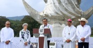 Tamaulipas inaugura escultura monumental de la Virgen de la Misericordia en El Chorrito