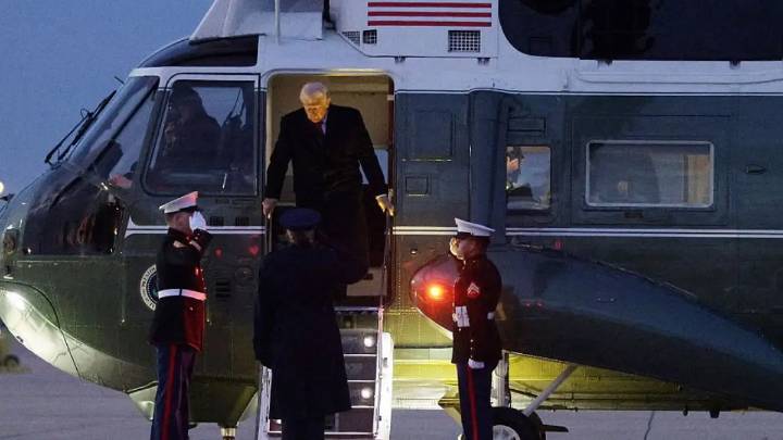 ‘Watch That Left Leg’: Trump’s Wobbly Walk Sets Off Alarm Bells as Viewers Spot His Left Foot Crossing Over and Ask If It Signals Right