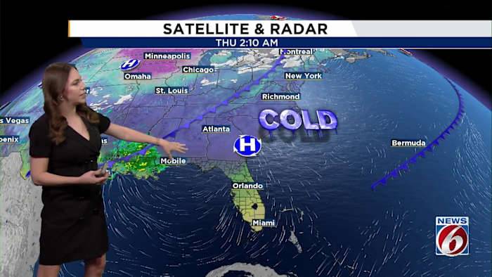 Sunny with mild temperatures across Central Florida. Will the weekend be wet?