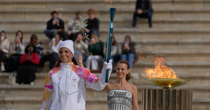 Olympic flame for Milan Cortina Winter Games handed to Italian organizers in Athens