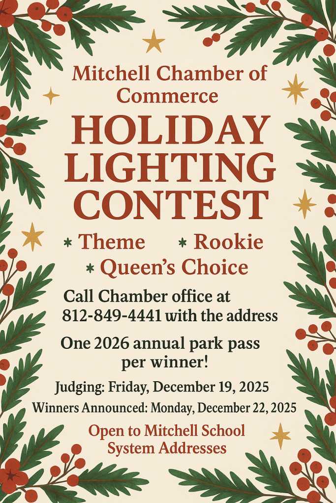 Mitchell Chamber announces Annual Holiday Lighting Contest