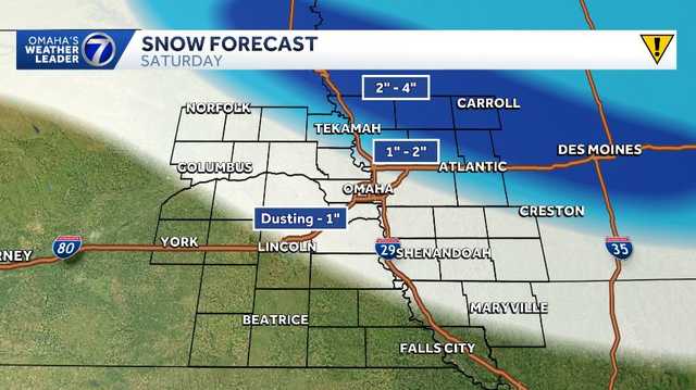 Omaha weather: Saturday morning snow, bitterly cold weekend