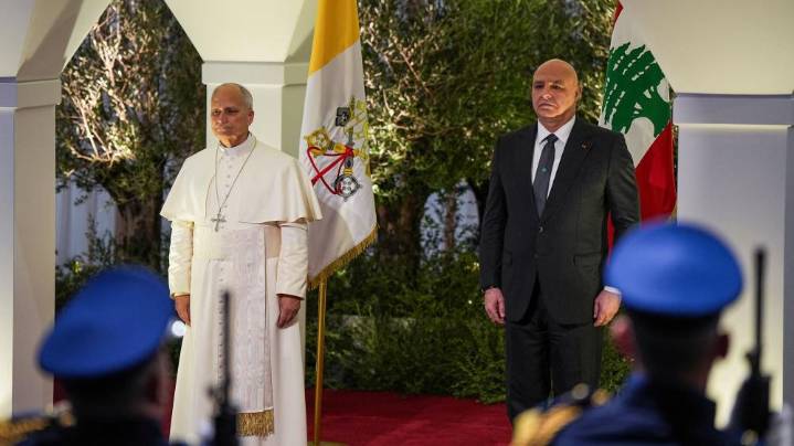 Pope Leo arrives in Lebanon, bringing call for unity in crisis