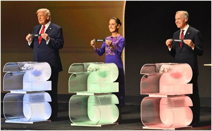 Mundial 2026: Por primera vez, Sheinbaum, Trump y Carney juntos en sorteo de la FIFA