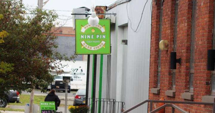 Nine Pin Cider holiday events in Albany