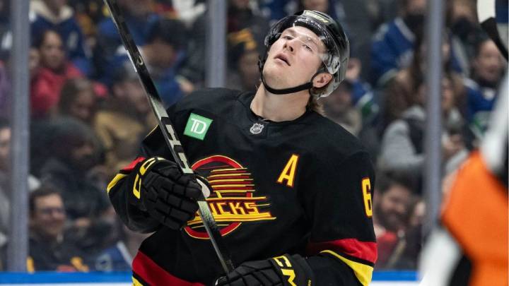 Brock Boeser adjusting to Canucks’ centre woes: ‘It’s hard’