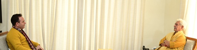 LoP Sunil Sharma meets LG Manoj Sinha over public issues