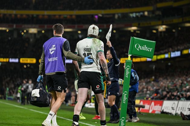 Ireland’s Mack Hansen a major doubt for Six Nations after undergoing surgery on foot