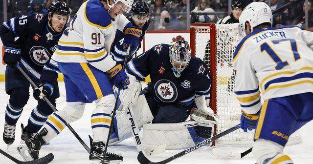Eric Comrie makes 34 saves, Winnipeg Jets top Buffalo Sabres 4