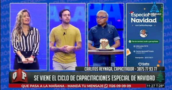 Se vienen clases gratuitas de recetas navideñas: en que barrio será