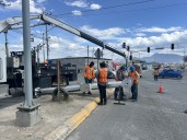 Refuerzan seguridad vial con nuevos semáforos en el poniente de Ramos Arizpe
