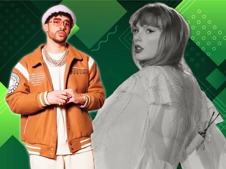 ¡Bad Bunny la rompe! Supera a Taylor Swift y es el artista más escuchado en Spotify 2025
