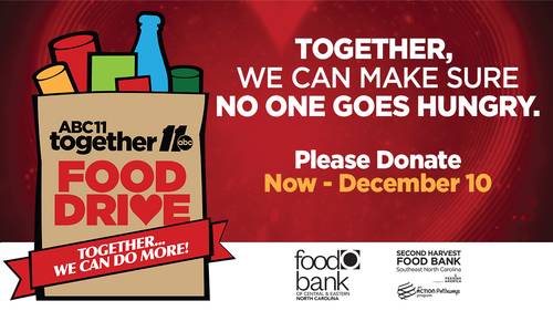 DONATE HERE: ABC11 Together Food Drive