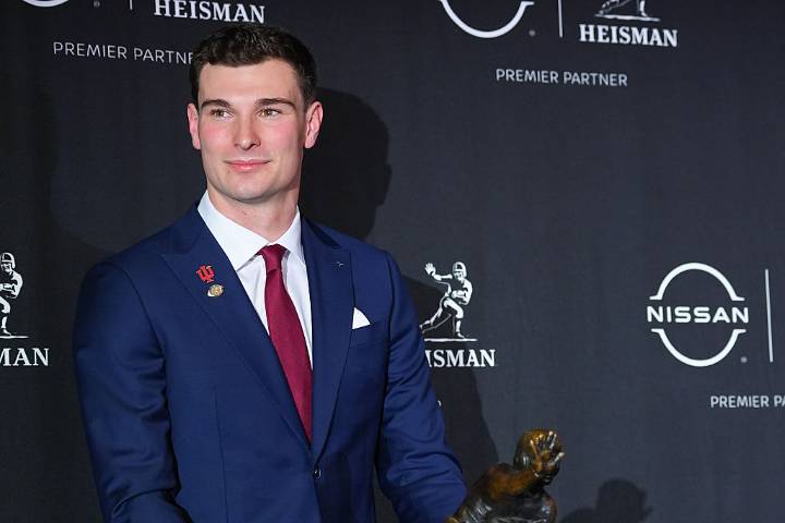 Indiana Hoosier Quarterback Fernando Mendoza Wins Heisman Trophy