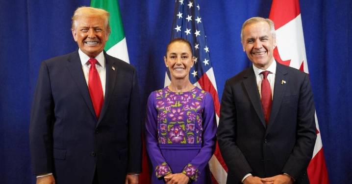 Diálogo con Carney y Sheinbaum fue sobre comercio y relación trilateral: Trump