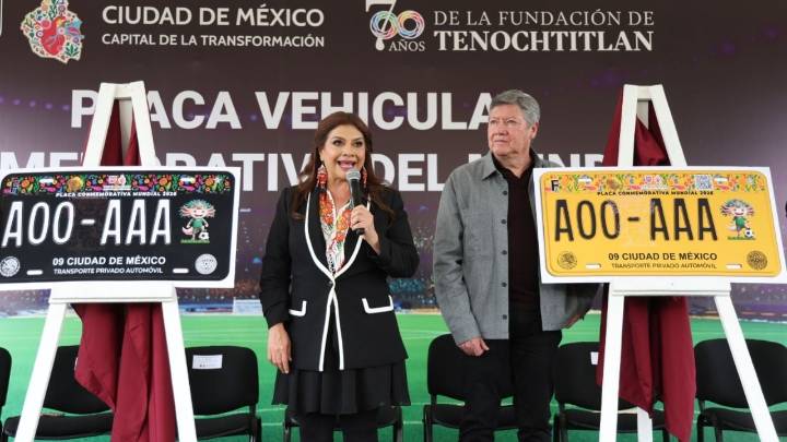 Presentan placas vehiculares conmemorativas de la Copa del Mundo 2026