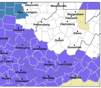 Winter Weather Advisory posted for southern counties