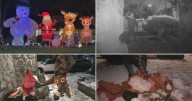 Suspects caught on camera destroying Christmas inflatables in Scarborough