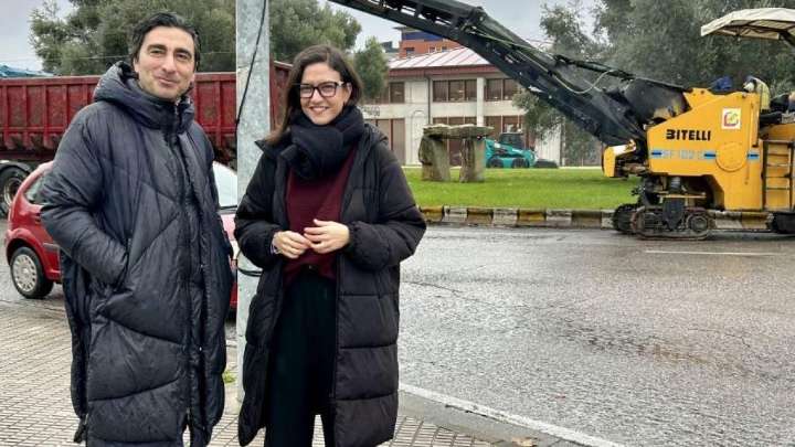 Arreglo de la glorieta entre la avenida de la Libertad y la de Los Escritores, en Ponferrada