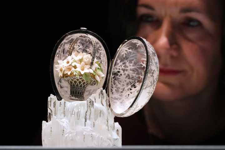 Crystal Fabergé egg crafted for Russian royalty shatters record and sells for $30.2 million