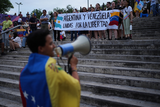 Supporters of Venezuelan opposition leader María Corina Machado march in cities worldwide