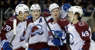 MacKinnon scores twice as the Avalanche beat the Rangers 3
