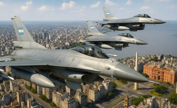 Por razones climáticas, reprograman el vuelo de los F-16 sobre Buenos Aires: ¿cuándo será?