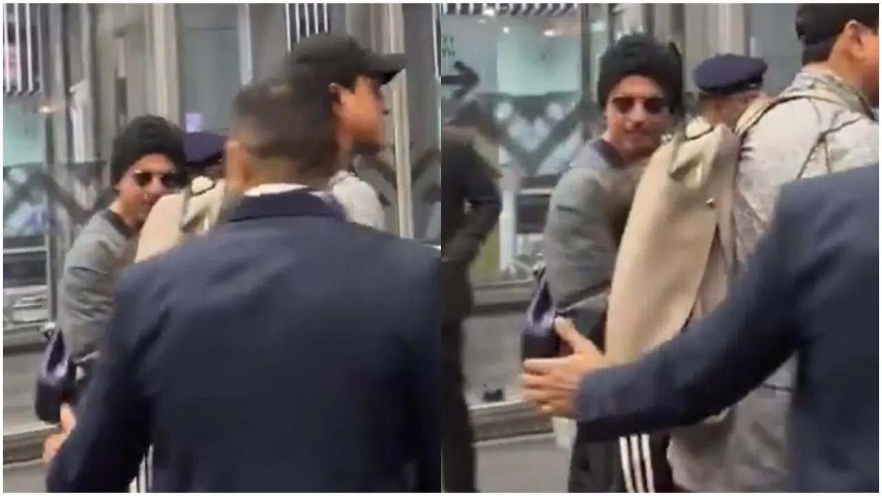 Shah Rukh Khan touches down in Kolkata with son AbRam as Messi meet nears; Watch