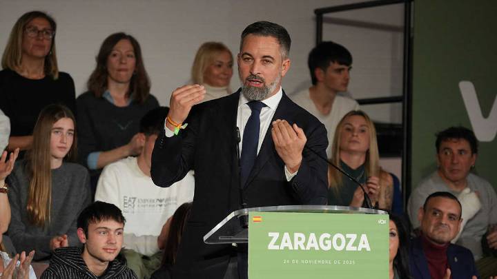 Abascal acusa a Azcón de forzar elecciones en Aragón por incapacidad de pactar