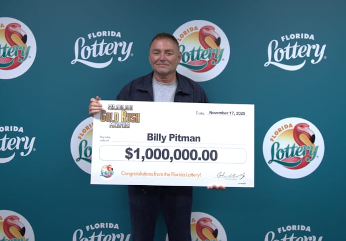 Jacksonville man wins $1 million prize from scratch