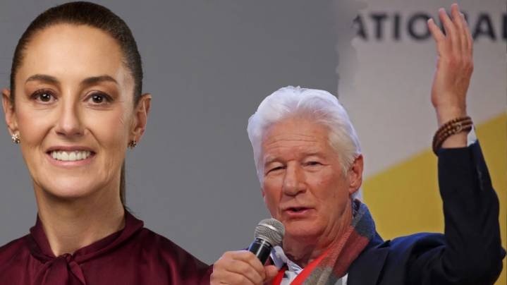 Richard Gere elogió a Claudia Sheinbaum y criticó a “los malos del planeta”