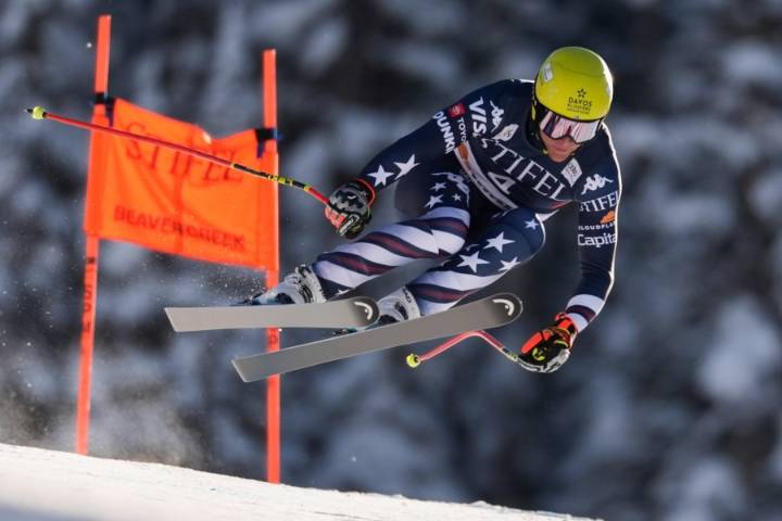 Swiss ski racer Marco Odermatt wins World Cup downhill opener, Ryan Cochran