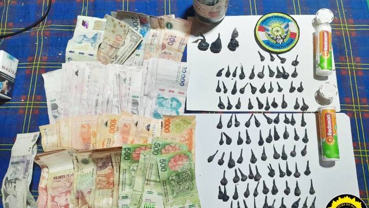 Larroque: secuestran 131 dosis de cocaína listas para la venta