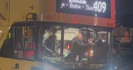 Shocking footage as driver injured after violent brawl erupts on Bee Network bus