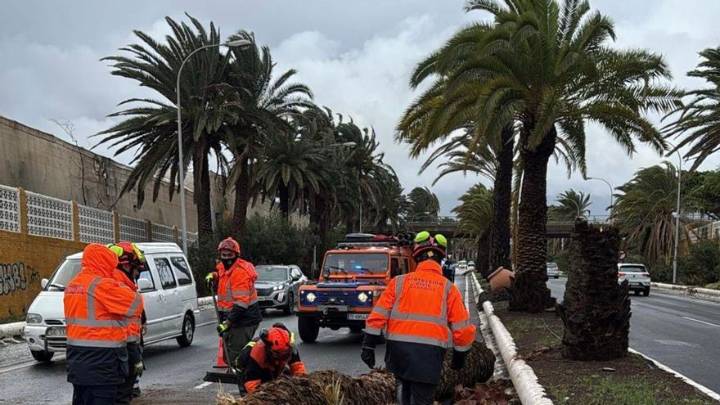 El paso de la borrasca Emilia por el municipio de Telde (13/12/2025)